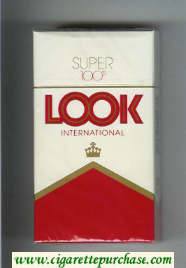 Look International Super 100s cigarettes hard box
