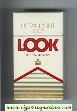 Look International Ultra Light 100s cigarettes hard box