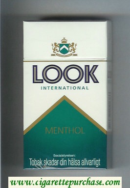 Look International Menthol 100s cigarettes hard box