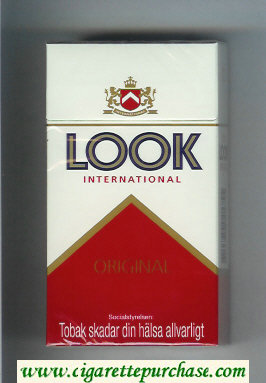 Look International Original 100s cigarettes hard box