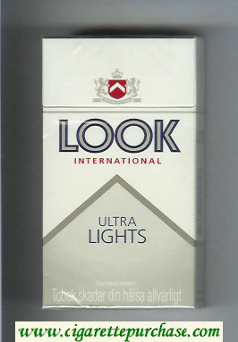 Look International Ultra Lights 100s cigarettes hard box