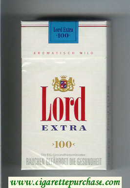 Lord Extra 100 Aromatisch Mild cigarettes hard box