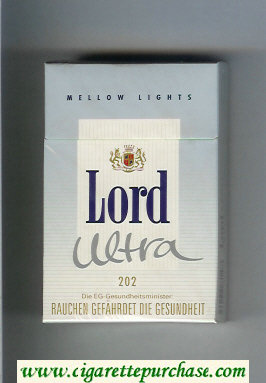 Lord Ultra 202 Mellow Lights cigarettes hard box