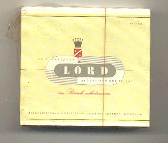 Lord cigarettes hard box