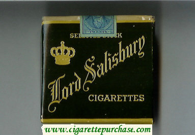 Lord Salisburg cigarettes wide flat hard box