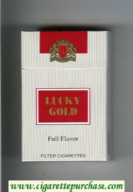 Lucky Gold Full Flavor Filter Cigarettes hard box