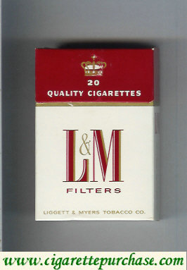 Discount L&M Filters Quality Cigarettes 20 cigarettes hard box