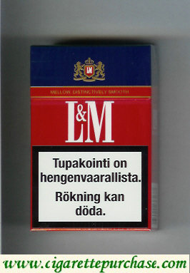 Discount L&M Mellow Distinctively Smooth Full Flavor cigarettes hard box