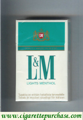 Discount L&M Quality American Blend Lights Menthol cigarettes hard box