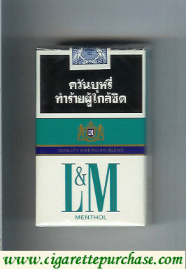 Discount L&M Quality American Blend Menthol cigarettes soft box