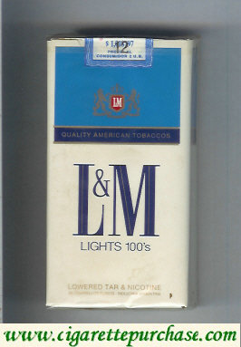 Discount L&M Quality American Tobaccos Lights 100s cigarettes soft box