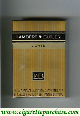 Discount L&B Lambert and Butler Lights hard box cigarettes