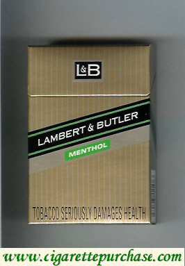 Discount L&B Lambert and Butler Menthol cigarettes hard box