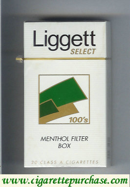 Discount Liggett Select 100s Menthol Filter Box cigarettes hard box