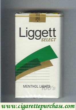 Discount Liggett Select Menthol Lights 100s soft box cigarettes