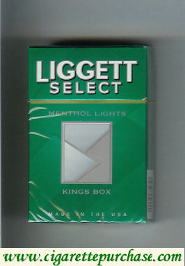 Discount Liggett Select Menthol Lights Kings Box cigarettes hard box