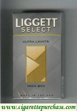 Discount Liggett Select Ultra Lights 100s Box cigarettes hard box