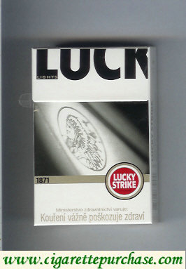 Discount Lucky Strike 1871 Lights cigarettes hard box