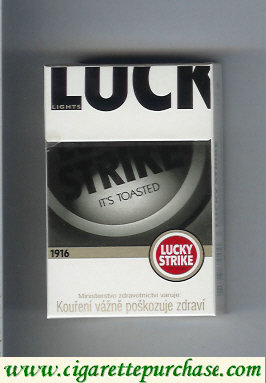 Discount Lucky Strike 1916 Lights cigarettes hard box
