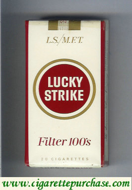 Discount Lucky Strike Filter 100s L.S. M.E.T. cigarettes soft box