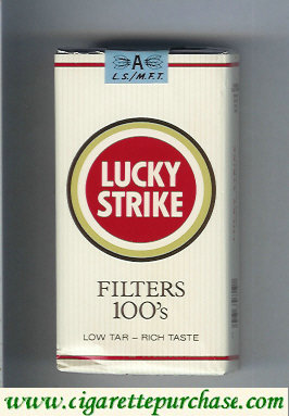 Discount Lucky Strike Filter 100s Low Tar Rich Taste cigarettes soft box