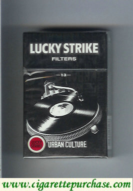 Discount Lucky Strike Filters 13 Urban Culture hard box cigarettes