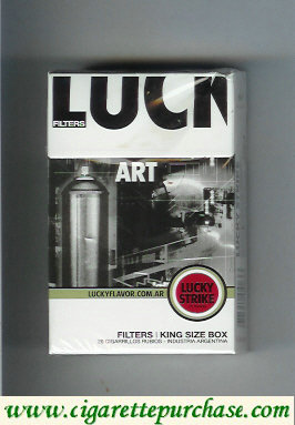 Discount Lucky Strike Filters Art cigarettes hard box