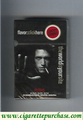 Discount Lucky Strike FlavorChickHereTheWorldIs Filters hard box cigarettes
