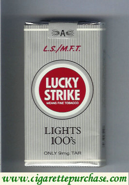 Discount Lucky Strike Lights 100s L.S.M.F.T. cigarettes soft box