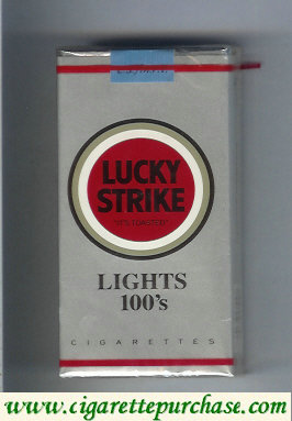 Discount Lucky Strike Lights 100s cigarettes soft box