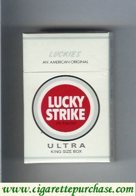 Discount Lucky Strike Luckies An American Original Ultra cigarettes hard box
