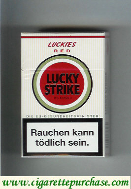 Discount Lucky Strike Luckies Red cigarettes hard box