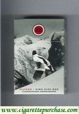 Discount Lucky Strike Snowpacks Filter cigarettes hard box