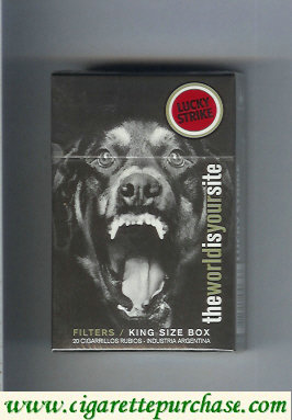 Discount Lucky Strike TheWorldIsYourSite Filters King Size Box hard box cigarettes