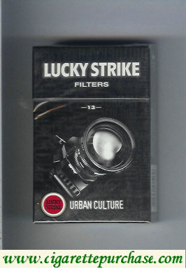 Discount Lucky Strike Urban Culture Filters 13 hard box cigarettes