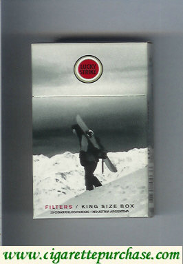 Discount Lucky Strike cigarettes Snowpacks hard box