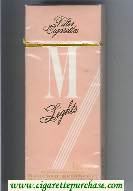 M Lights 120 cigarettes hard box