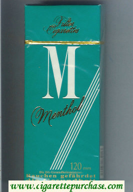 M Menthol 120 cigarettes hard box