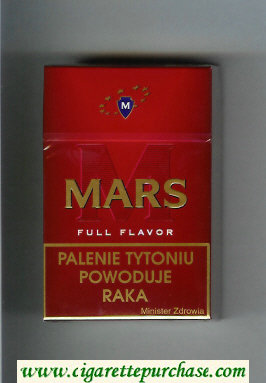 M Mars Full Flavor cigarettes hard box