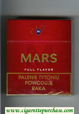 M Mars Full Flavor 25s cigarettes hard box