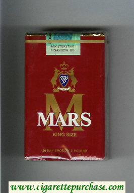 M Mars King Size cigarettes soft box