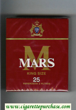 M Mars King Size 25 cigarettes hard box