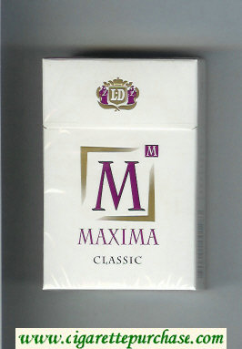 M Maxima Classic cigarettes hard box