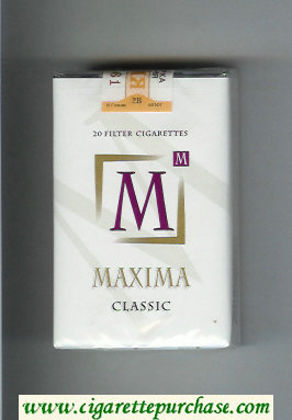 M Maxima Classic cigarettes soft box