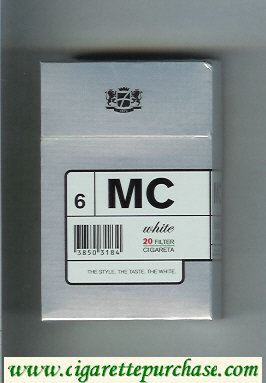 MC White cigarettes hard box