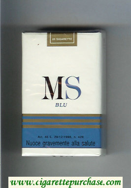 MS Blu cigarettes soft box