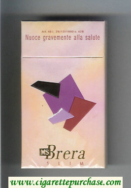 MS Brera Slim 100s cigarettes hard box