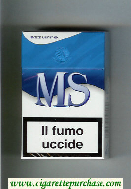 MS Messis Summa Azurre cigarettes hard box