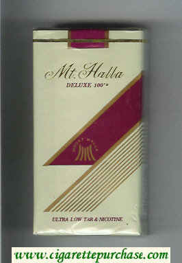 Mt.Halla Deluxe 100s cigarettes soft box