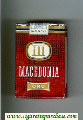 Macedonia Oro cigarettes soft box